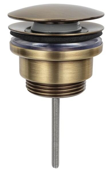 SAPHO - Umyvadlová výpust 5/4“, click-clack, velká zátka, 5-65, bronz CV1110BR