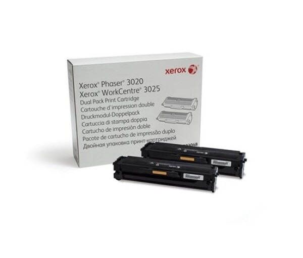 Xerox Black Toner pro Phaser 3020/3025 Dual pack (3000 str.) EDF_418048
