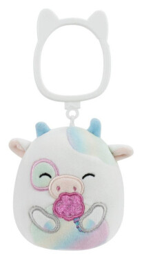 Squishmallows Klíčenka Kráva s cukrovou vatou - Belozi 9 cm