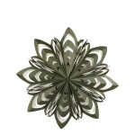 Chic Antique Závěsná svítící hvězda Olive 45 cm, zelená barva