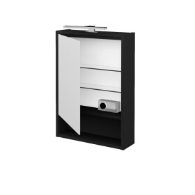 Dřevojas - Jednodveřová galerka FOCUS GAOE 50 - L03 Antracit vysoký lesk / Pravé 283056P