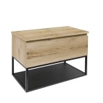 Koupelnová skříňka s krycí deskou SAT B-Way dub mat BWAY80OAKDESK BWAY80OAKDESK