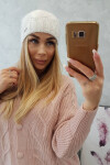 Fleecová čepice Carolina K243 bílá UNI