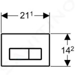 Geberit ovládací tlačítko bílá, 115.260.11.1 115.260.11.1