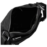 Trendy dámská nylonová crossbody kabelka Nomia, černá