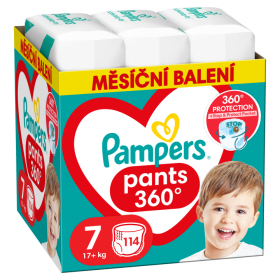 Plenkové Kalhotky Pampers Active Baby Pants, Velikost 7, 114 Plenky, 15kg+