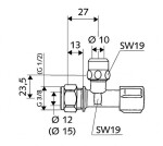 SCHELL - Comfort Rohový regulační ventil, chrom 050390699