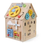 2Kids Toys Activity board Domeček přírodní