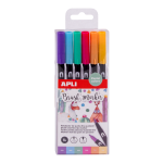 APLI štětcové fixy BRUSH DUO sada, pastelových barev