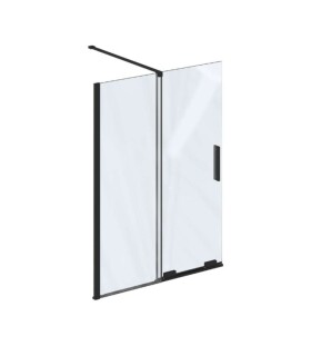 RAVAK - Roll Vanová zástěna 100x150 cm, černá/čiré sklo X786A0300Z1