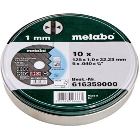 Metabo 616399000 Řezný kotouč 125 mm 1 ks Nerezová ocel