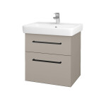 Dřevojas - Umyvadlová skříňka Q MAX SZZ2 60 - N07 Stone / Úchytka T06 / N07 Stone 198282H