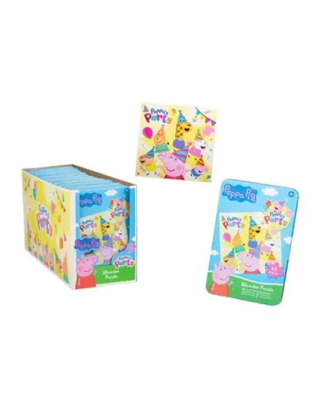 PEPPA PIG - Puzzle v plechovce 48 dílků