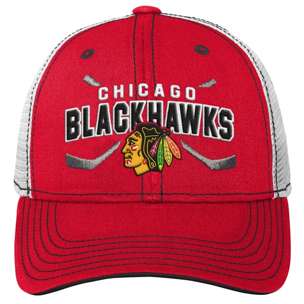 Outerstuff Dětská Kšiltovka Chicago Blackhawks Lockup Meshback Adjustable