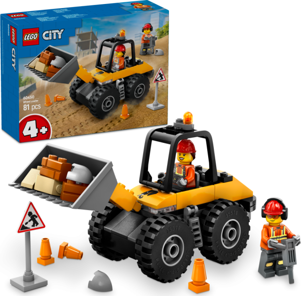 LEGO® City 60450 Žlutý kolový nakladač - LEGO® DOTS