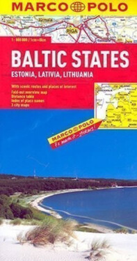 Baltské státy/mapa 1:800T MD
