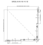 RAVAK - Blix Sprchový kout čtyřdílný BLRV2-80, 78-80 cm, lesklý hliník/sklo Grape 1LV40C00ZG