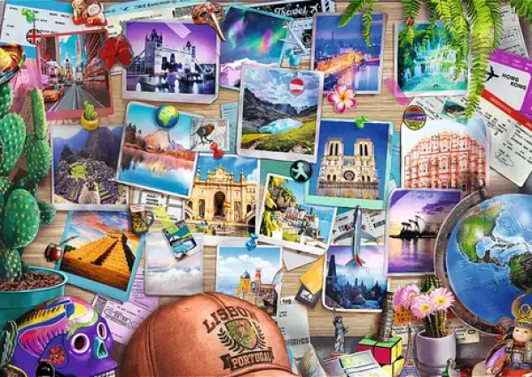 TREFL Puzzle Premium Plus Tea Time: Vzpomínky z cest