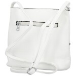 Stylová dámská koženková crossbody kabelka Betty, bílá