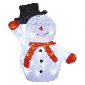 Emos vánoční dekorace Dcfc18 Led sněh. s kloboukem 36 cm