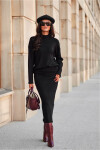 Sukně SPO043 černá - Roco Fashion 38