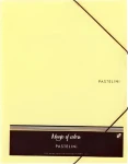 KARTON P+P Pastelini žlutá / Složka / A4 / guma, 3 klopy (2-663)