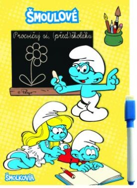 Stíratelný sešit - Procvičuj si (před)školáku Akim - Šmoulové