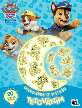 Tlapková patrola - Omalovánky se svítícím tetováním