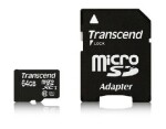 Transcend microSDXC 64GB + SD adaptér / microSDXC / 64GB / Class 10 UHS-1 (TS64GUSDU1)