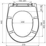 Alcadrain WC sedátko univerzální, Duroplast A602 A602