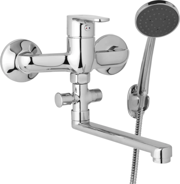 JB Sanitary Nástěnná umyvadlová a sprchová baterie TIRA, rozteč 150 mm s příslušenstvím, ramínko 300 mm D10 36 11