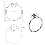 SAPHO - X-ROUND E držák ručníků kruh, chrom XR411