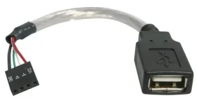 StarTech USB kabel k základní desce F/F šedá / Kabel / USB / 0,15 m (USBMBADAPT)