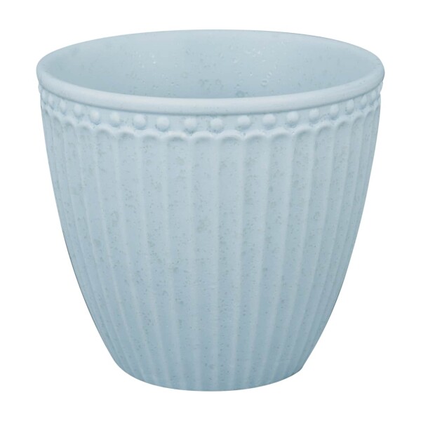 GREEN GATE Latte cup Alice Ice Blue 300 ml, modrá barva, keramika