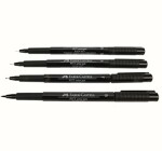 Faber-Castell Umělecký popisovač Pitt Artist Pen Manga Black sada 4 ks (XS S F B) - černé