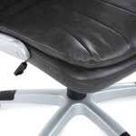 Křeslo kancelářské, šedá ekokůže, houpací mechanismus