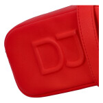 Moderní dámská koženková kabelka DJ Modern French, červená