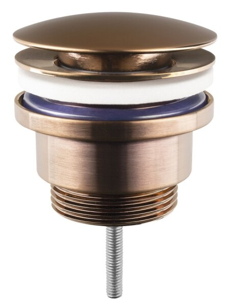 SAPHO - Umyvadlová výpust 5/4“, click-clack, velká zátka, 10-55, měď mat CV1002PG