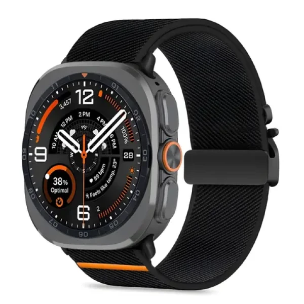 Tech-Protect Nylon Clasp černá / Řemínek pro Samsung Galaxy Watch Ultra / 47 mm / Nylon