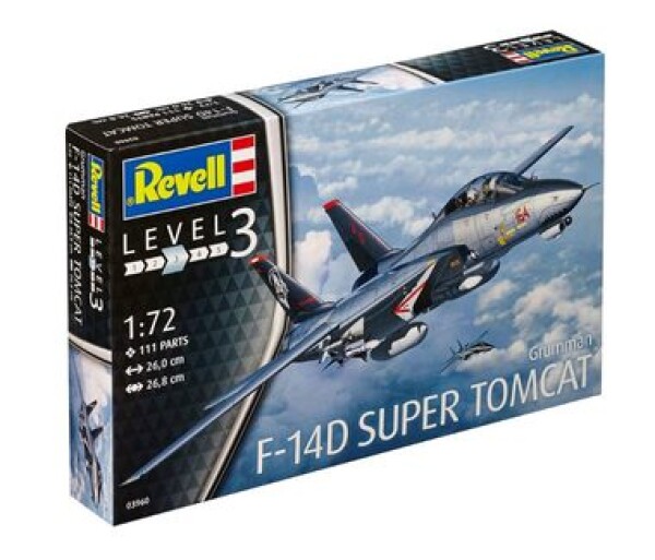 Revell Model Kit Plastic plane 03960 F 14D Super Tomcat 1:72