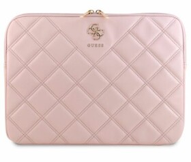 Guess PU Quilted 4G Metal Logo Obal na Notebook 13/14" růžová (57983117868)