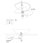 SAPHO - LEDRING osvětlení pod skleněné umyvadlo 12V, 1,2W, 5000-5500K WP94051LED