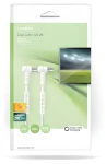 Nedis Koaxiální anténní kabel bílá 10 m / Koaxiální kabel / IEC / 120 dB / 4x stínění (CSGB40120WT100)