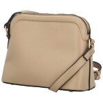 Trendy dámská koženková crossbody kabelka Dagoma, béžová