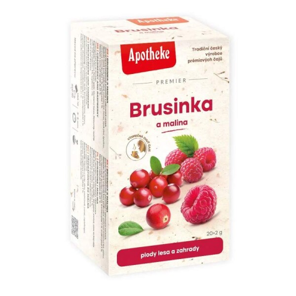 Apotheke čaj Brusinka malina