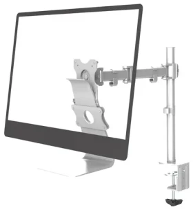 Neomounts FPMA-VESAMAC2127 Stříbrná / držák na hranu stolu / velikost 21.5"-27" / nosnost 15 kg (FPMA-VESAMAC2127)