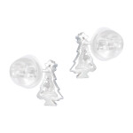 LUNICA Stříbrné náušnice VÁNOČNÍ STROMEČEK 0344