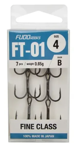 Fudo Hooks Treble / Trojháček / vel. 4 / bal. 7 ks