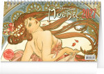 Stolní kalendář 2027 Notique Alfons Mucha, 23,1 x 14,5 cm