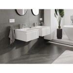MEXEN/S - Rivel koupelnová skříňka 50 cm s umyvadlem Vela, 1 šuplík, reliéf , bílá mat 91A20-05023-1-BF01-W23M01